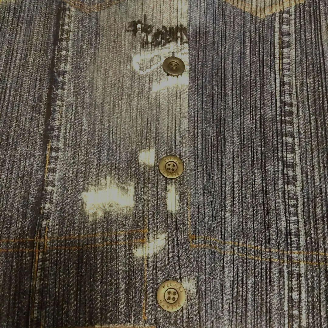 プリーツプリーズ⚪イッセイミヤケ⚪デニム柄【極美品★レア】