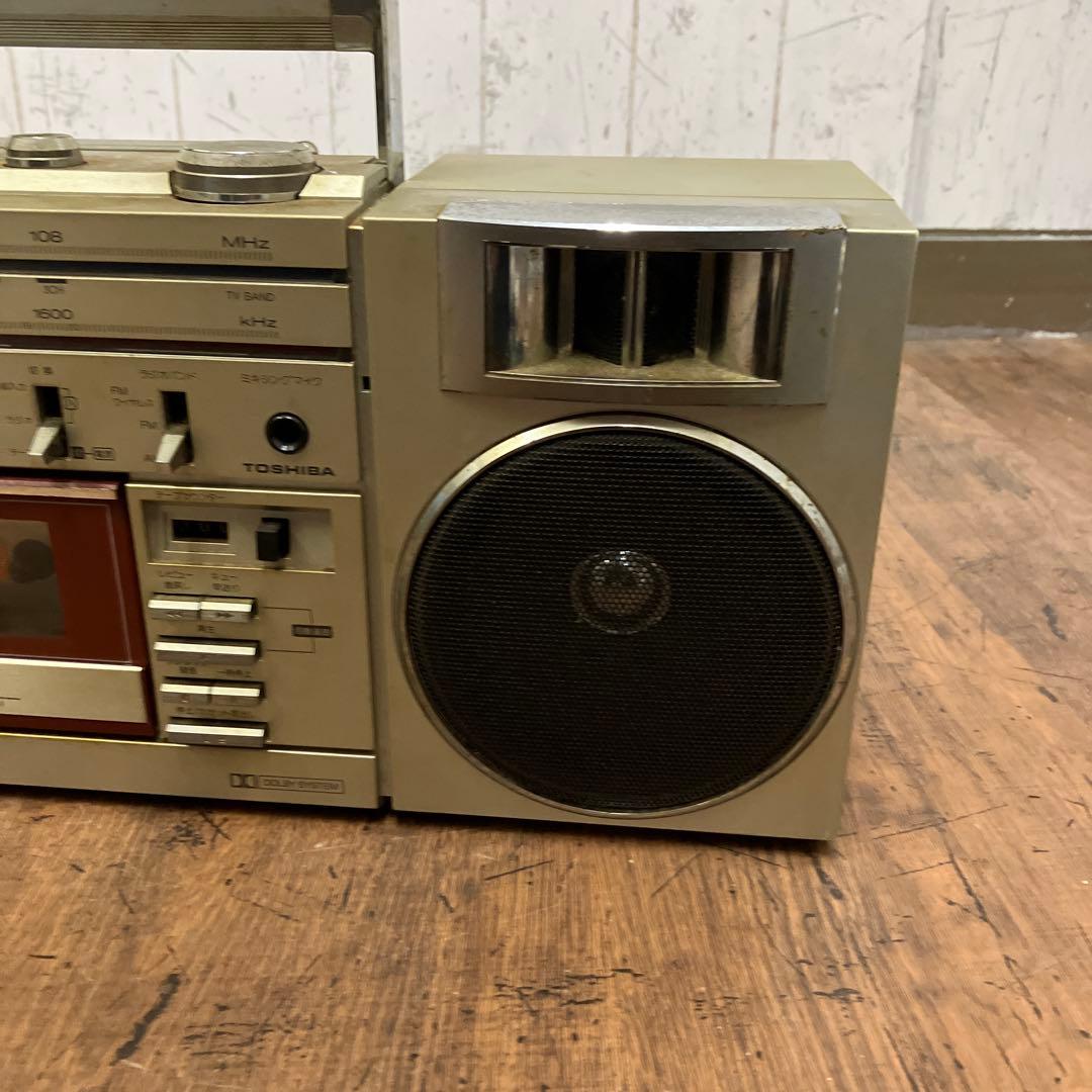 D-1 ジャンク品 昭和レトロ 東芝 ボムビート RT-S78 ラジカセ