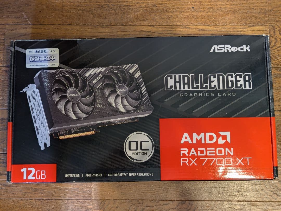 グラフィックボード・グラボ・ビデオカード ASRock RX 7700 XT Challenger 12GB OC