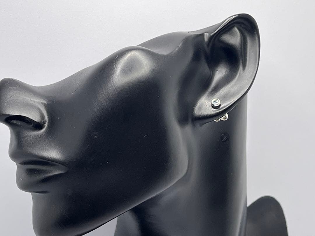 c720 ティファニー　バイザヤード　アクアマリン　ピアス　シルバー　925