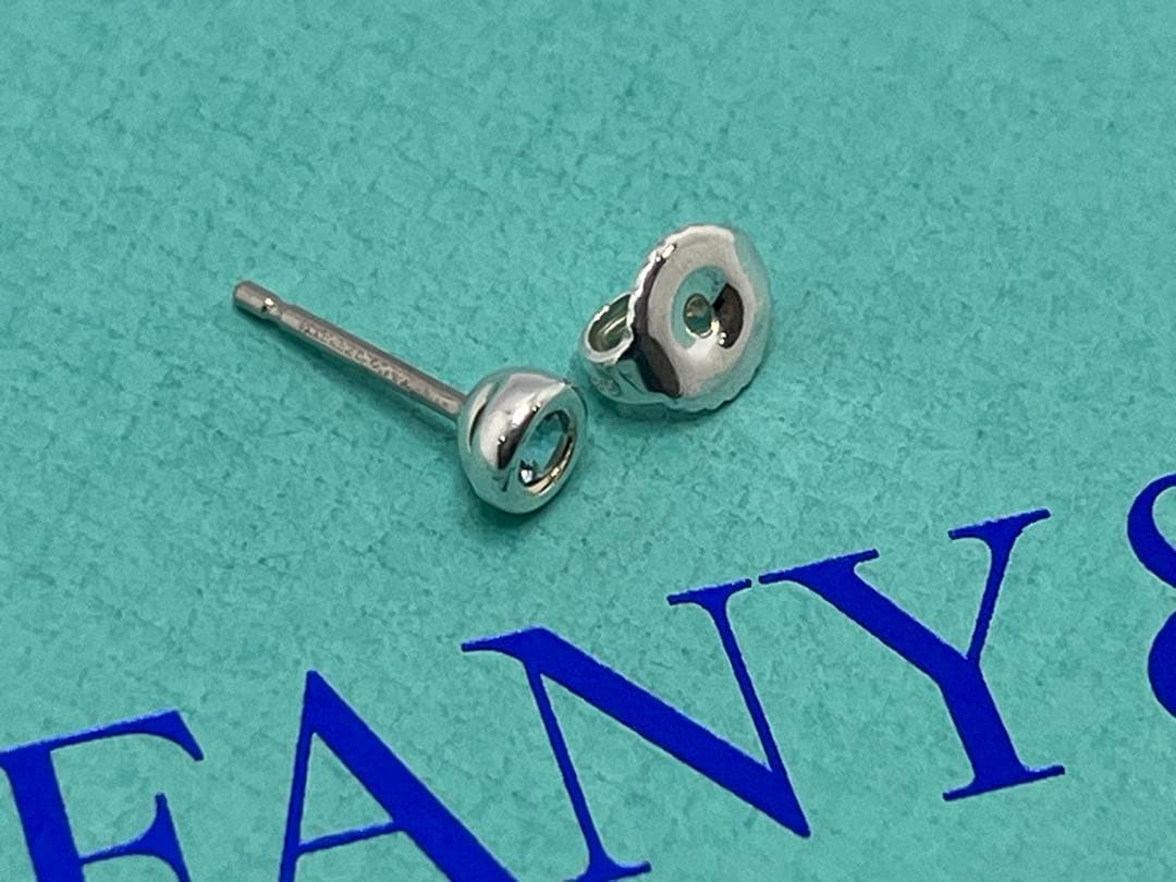 c720 ティファニー　バイザヤード　アクアマリン　ピアス　シルバー　925