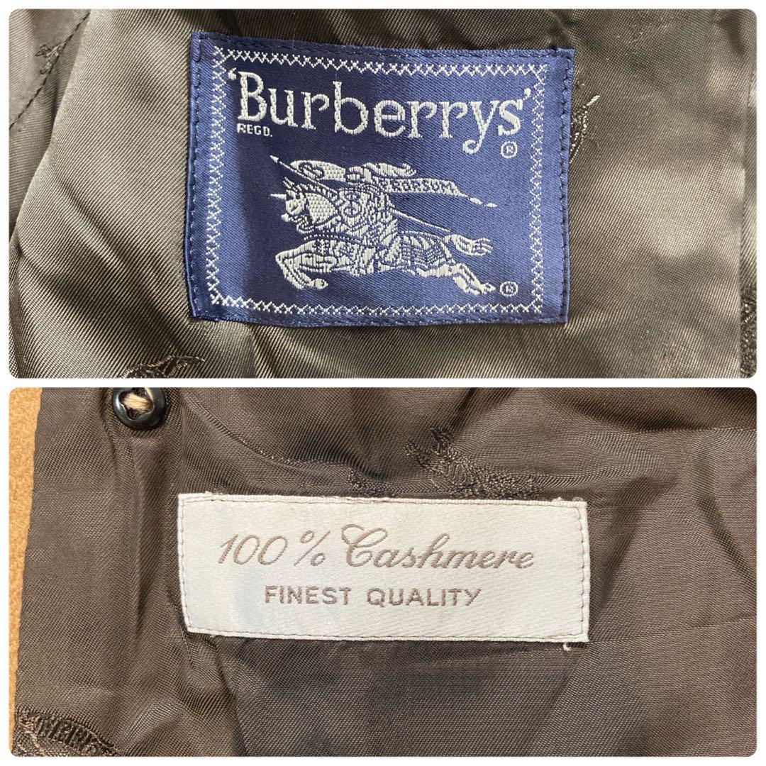 Burberrys カシミヤ 100% 金ボタン ダブルジャケット キャメル M