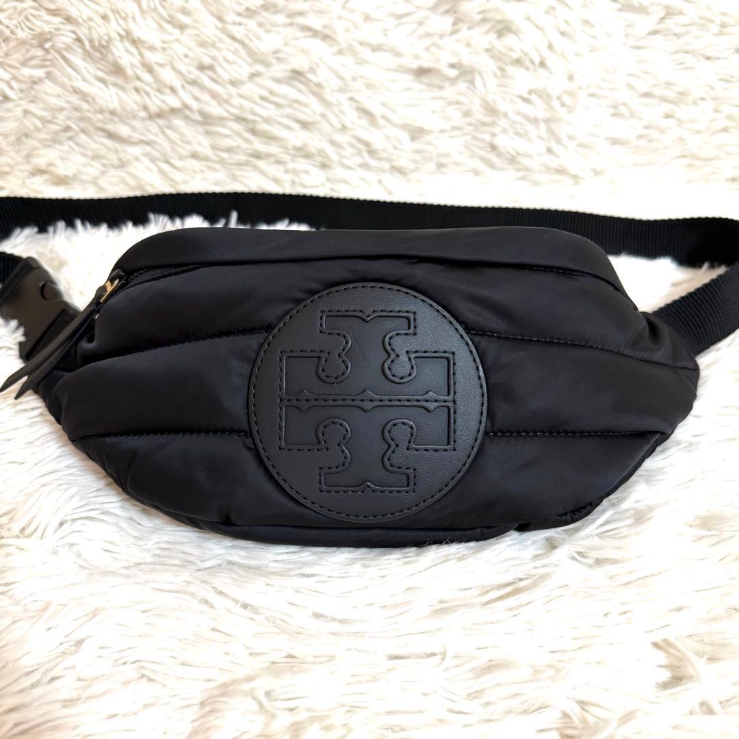 極美品✨ トリーバーチ ボディバッグ ナイロン キルティング 黒 パッファ