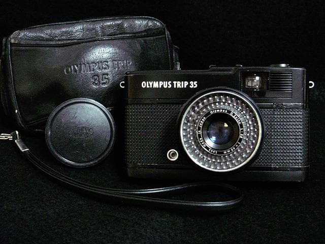 付属品多数稀少黒 撮影可 オリンパス トリップ 35 olympus trip