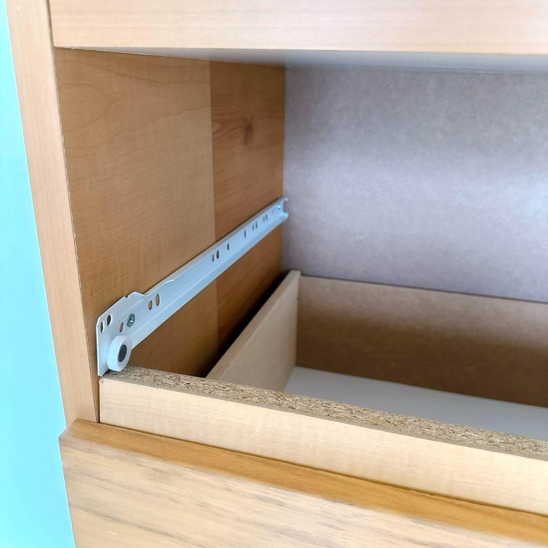 【格安】ニトリ タンス 6段 幅80cm ライトベージュ 収納棚 レール付き