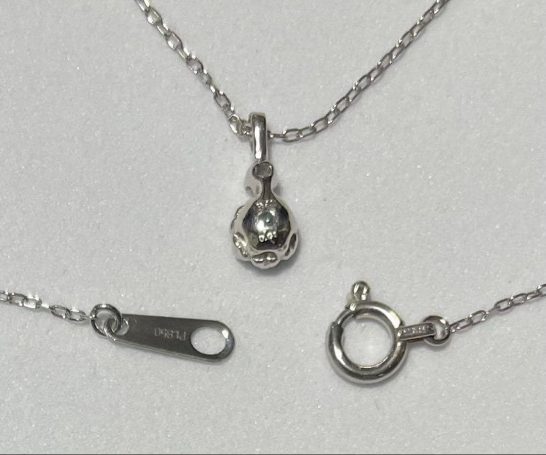 グランディディエライト &ダイヤ Ptネックレス