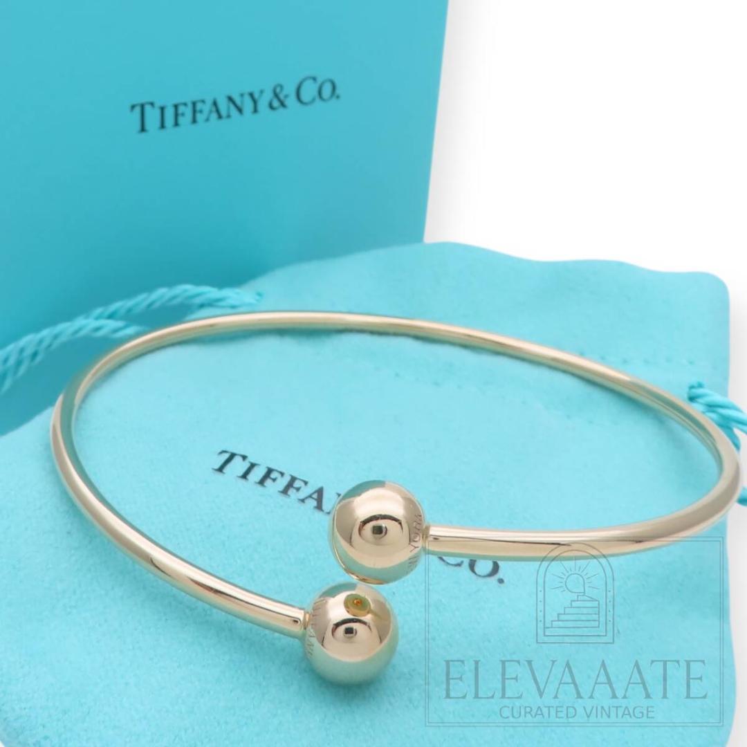 ティファニー ハードウェア ボール バイパス ゴールド バングル TO104