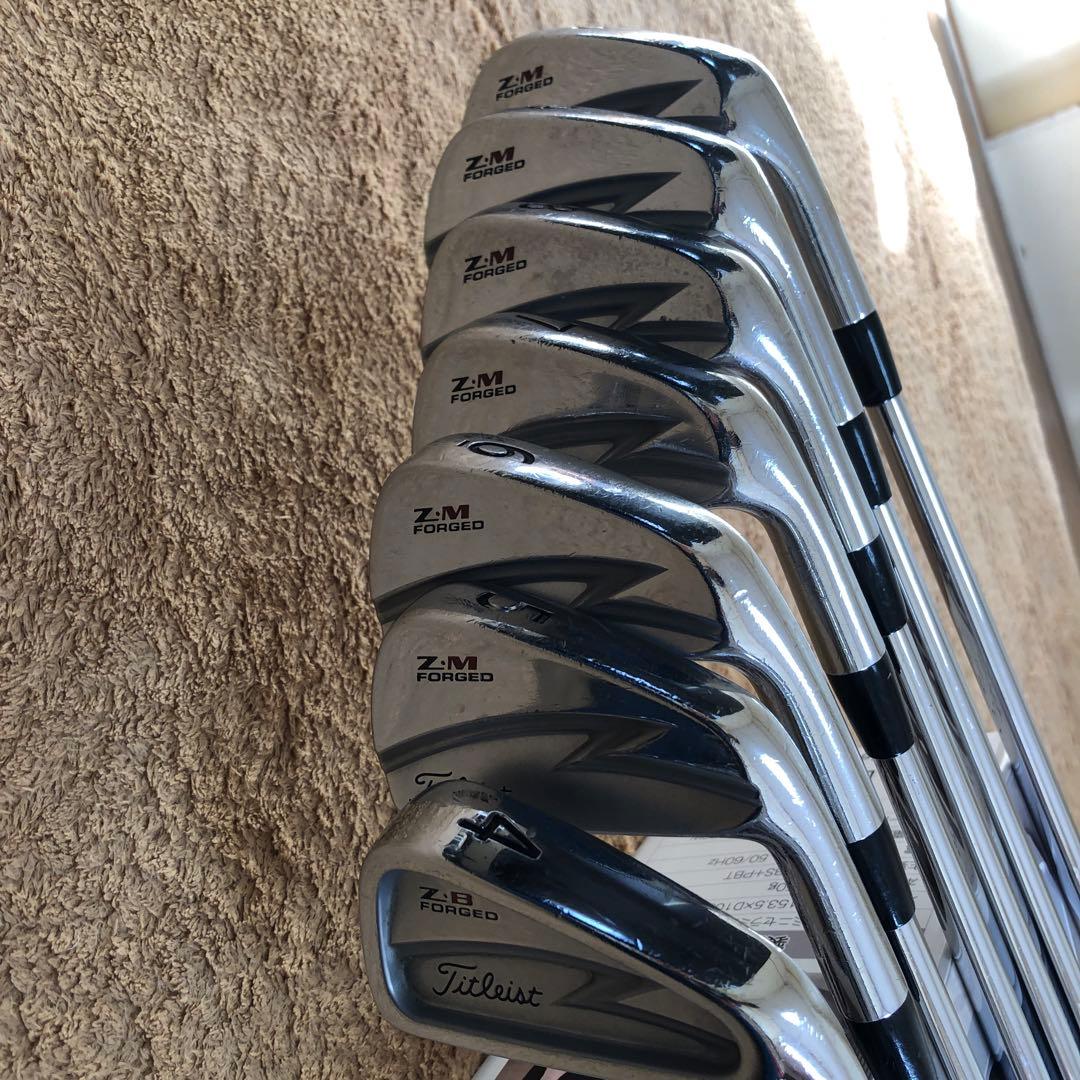 【希少】タイトリストZ・M FORGED アイアン 6本 Z・B 4番の計７本