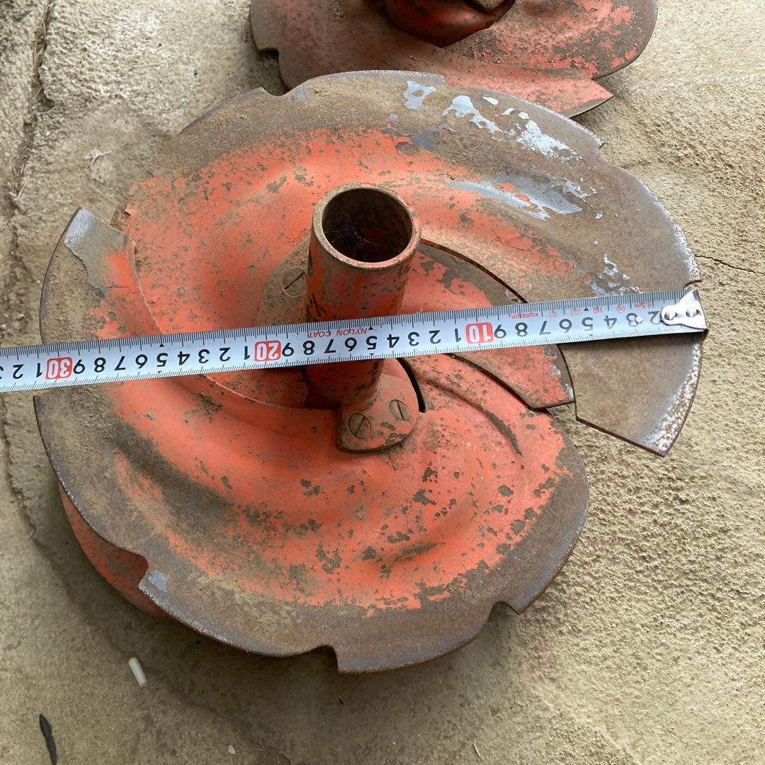 マ*サ様 管理機 用 羽ロータリー 爪 左右 土あげ 丸軸 アタッチメント 直径