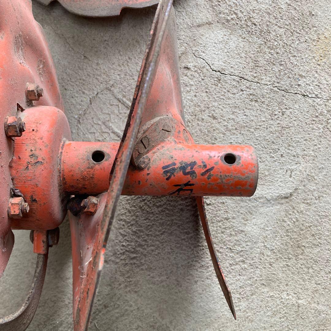 マ*サ様 管理機 用 羽ロータリー 爪 左右 土あげ 丸軸 アタッチメント 直径