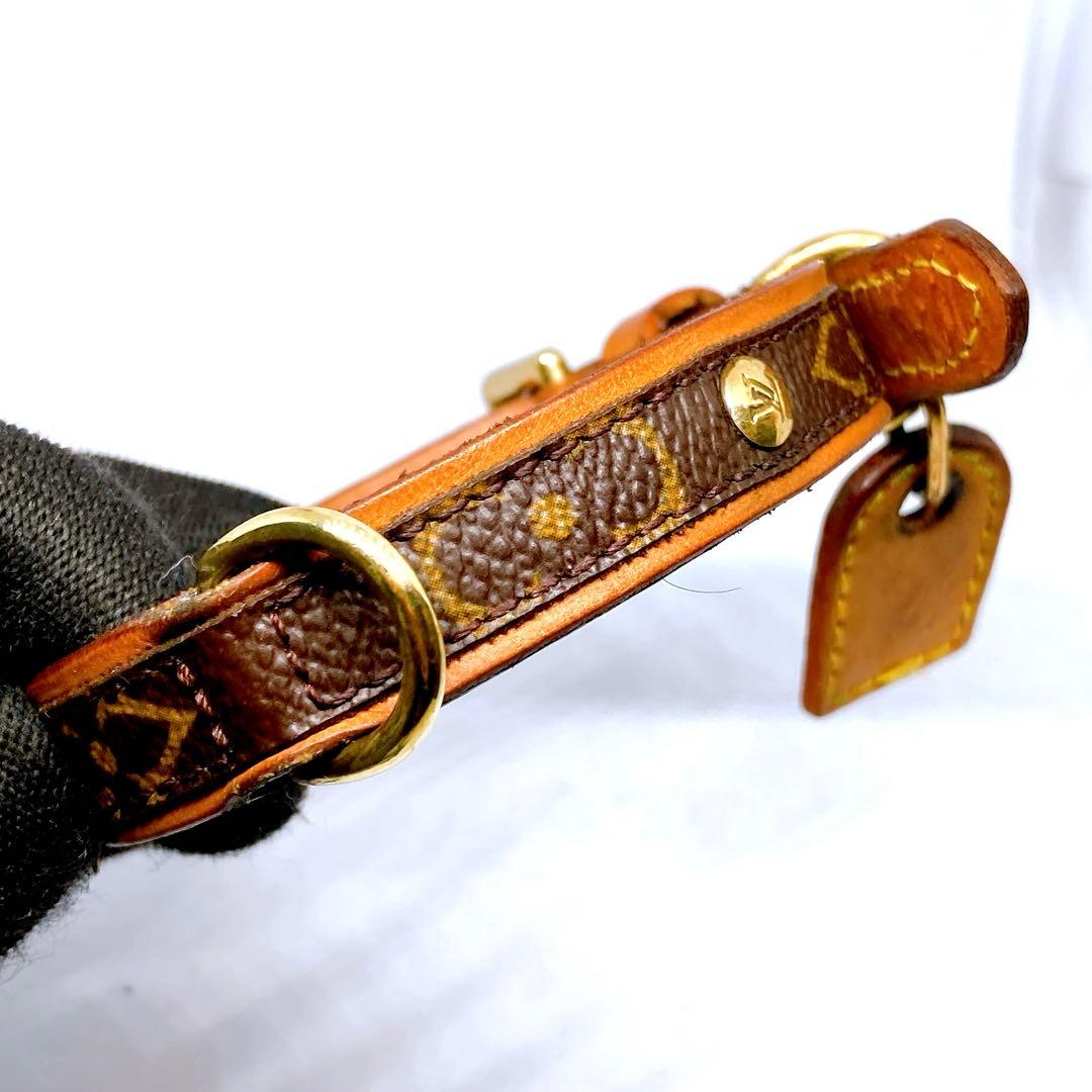 891 ルイヴィトン モノグラム　首輪　犬　猫　ペット用　コリエバクスター