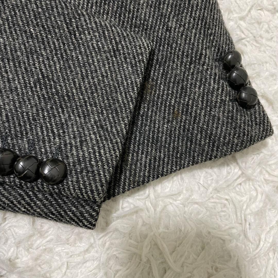 バーバリー　ハンティングジャケット　テーラード　グレー　エルボーパッチ　M相当