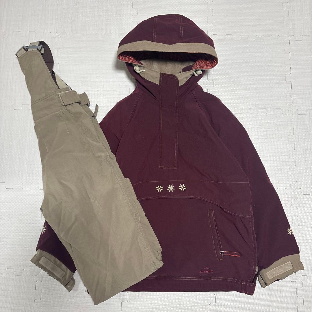 フェニックス　スノーボード　スキーウェア　ハーフジップ　刺繍