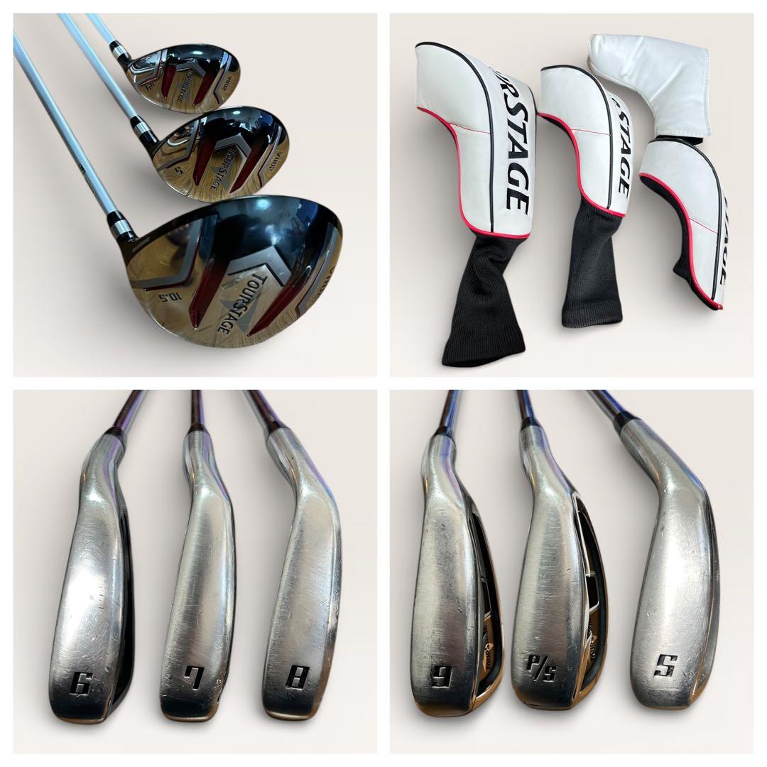 【使用感あり】ブリヂストン tourstage V002 ゴルフ 10本set