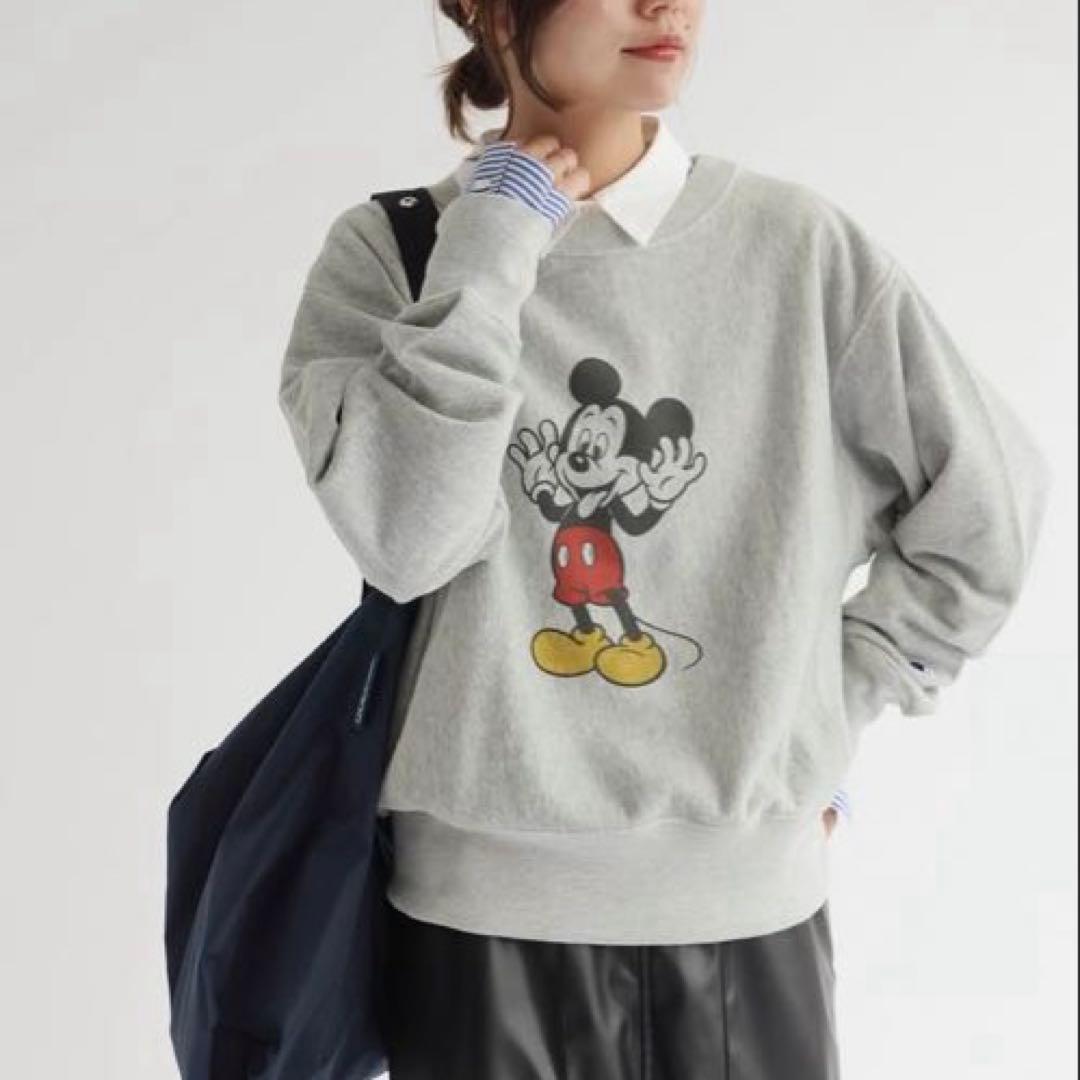 ジャーナルスタンダードレリューム　チャンピオン　ミッキースウェット　グレー