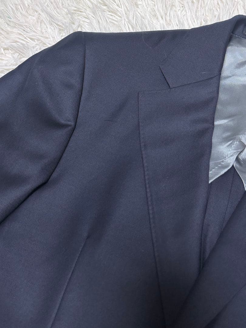 ドーメル AMADEUS生地 ネイビースーツ 日本製 M相当