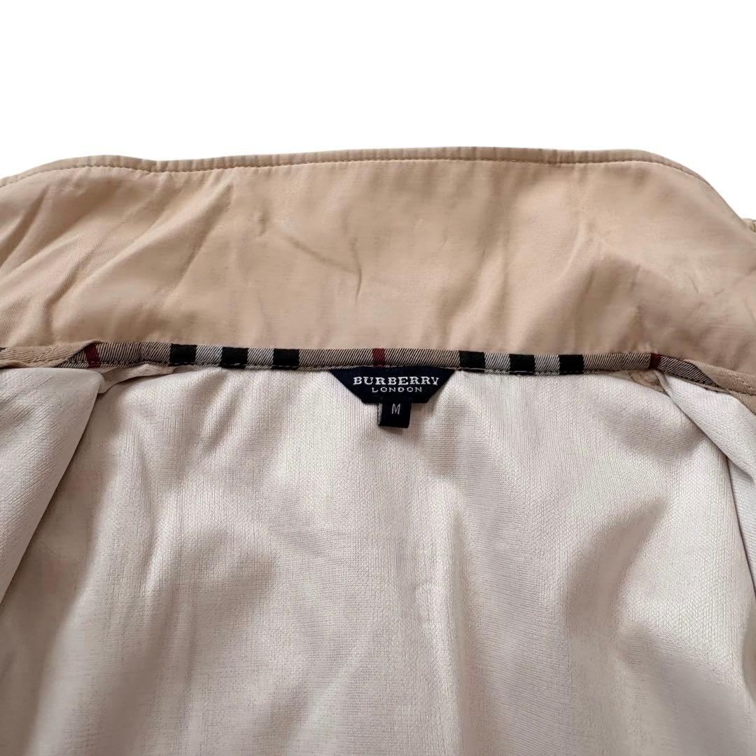 バーバリーロンドン☆スタンドカラージャケット ノバチェック ベージュ アウター