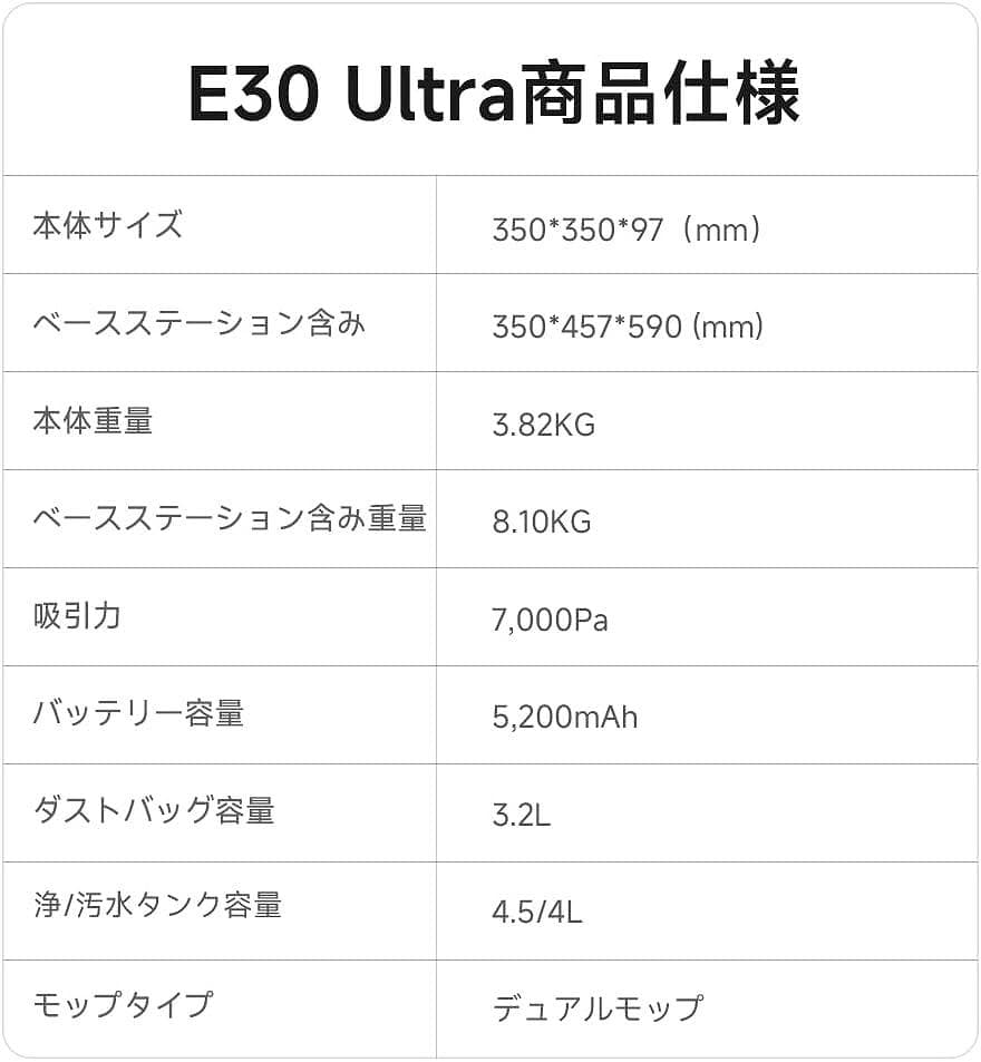 未使用★MOVA E30 Ultra ロボット掃除機