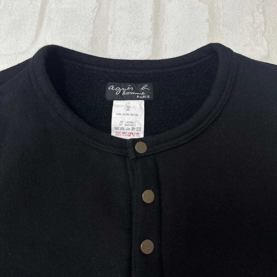 値下げ アニエスベー agnes b スウェット プレッション カーディガン 2