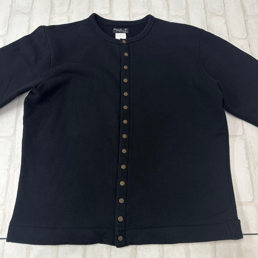 値下げ アニエスベー agnes b スウェット プレッション カーディガン 2