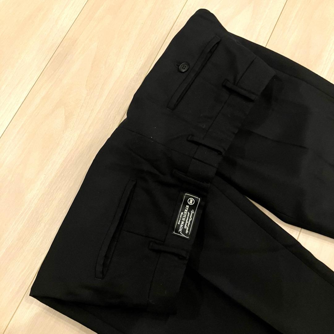 極美品✨️EDIFICE スーツ セットアップ アンコン 伸縮 冠婚葬祭 黒 M