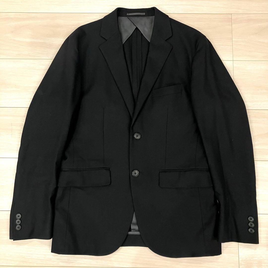極美品✨️EDIFICE スーツ セットアップ アンコン 伸縮 冠婚葬祭 黒 M