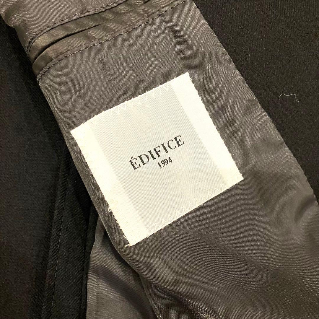 極美品✨️EDIFICE スーツ セットアップ アンコン 伸縮 冠婚葬祭 黒 M
