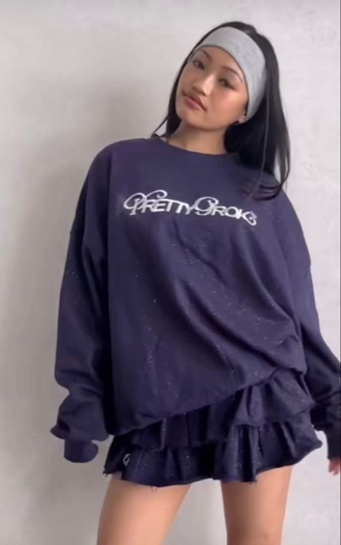 THT グリッターセットアップ　ネイビー