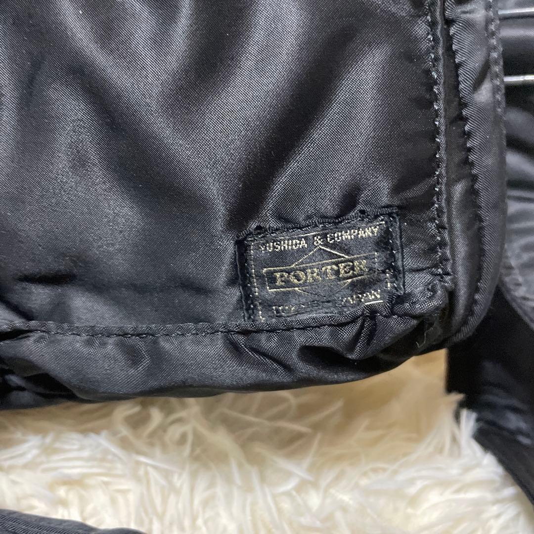 美品　ポーター　タンカー　ショルダーバッグ　2室　ブラック