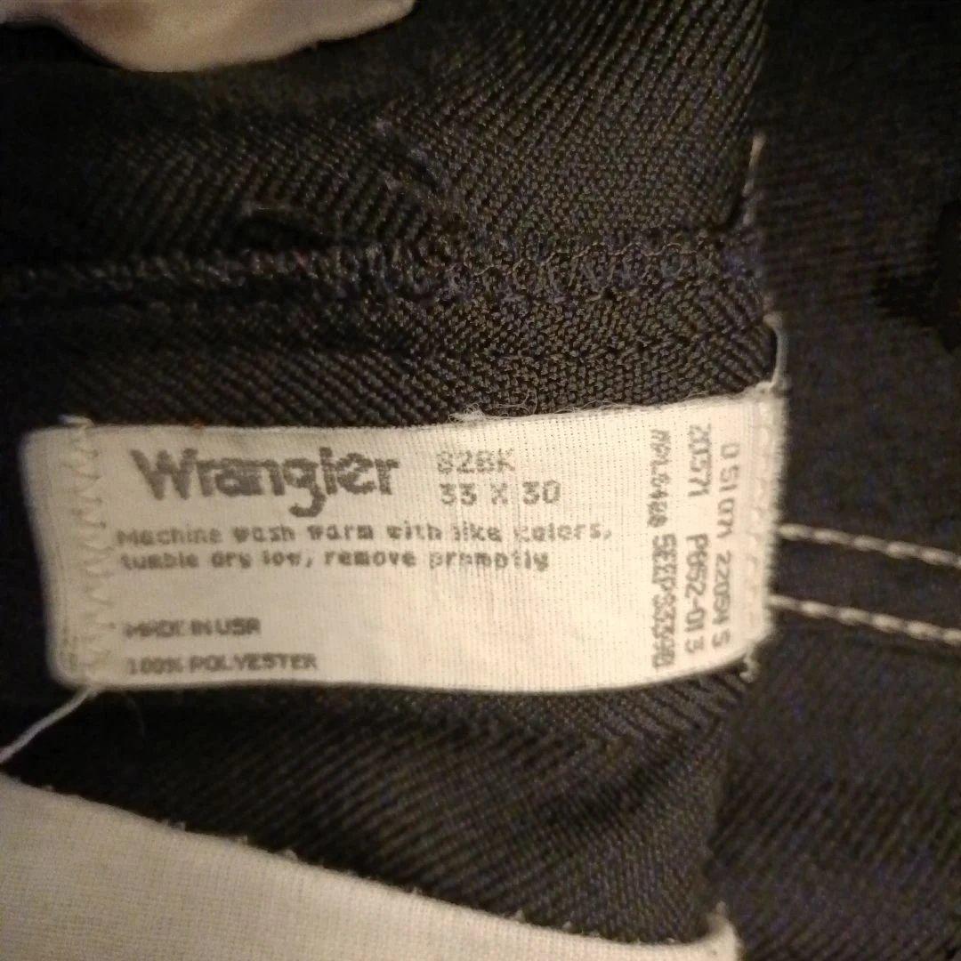 80s~ ラングラー ランチャーパンツ ブラック USA製 W33L30表記