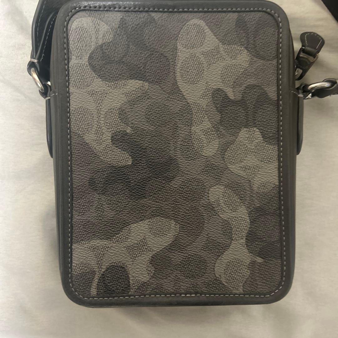 COACH 迷彩柄 ショルダーバッグ グレー