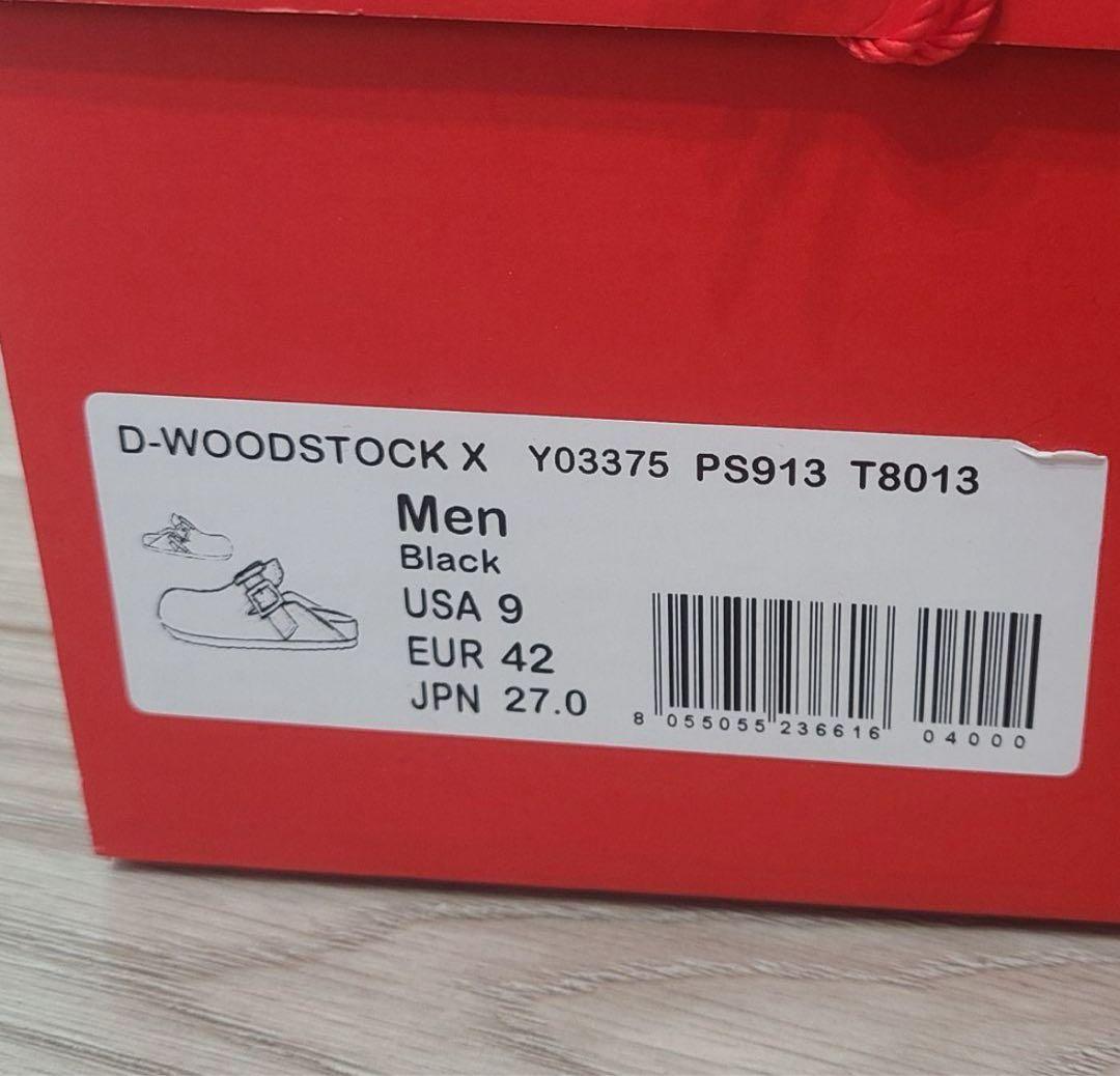 DIESEL D-WOODSTOCK X ブラック サンダル USA9