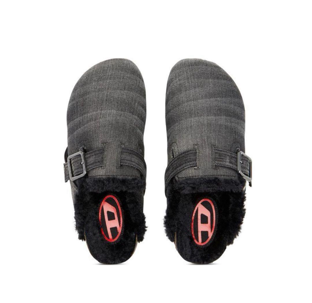 DIESEL D-WOODSTOCK X ブラック サンダル USA9