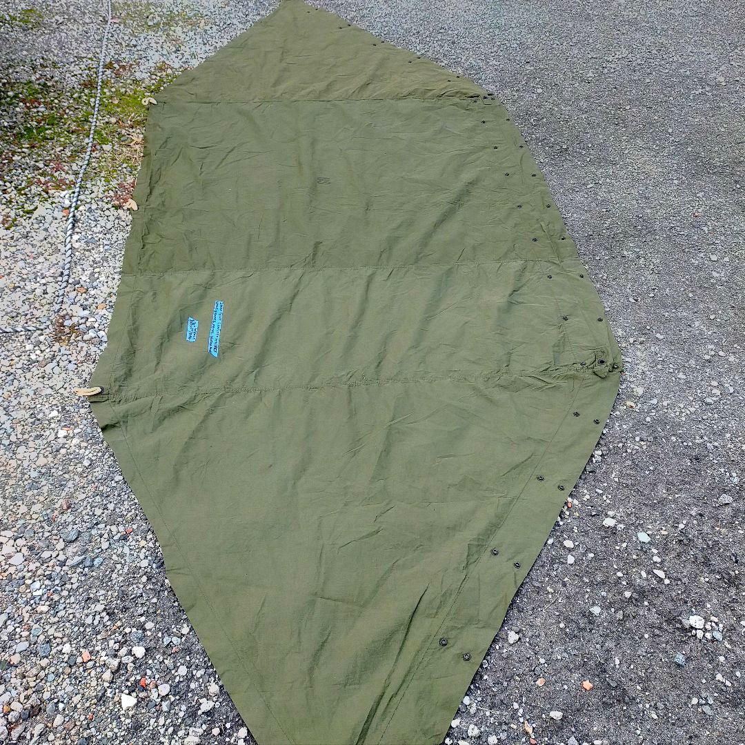 アメリカ軍　パップテント　ハーフテント　シェルター　グラウンドシート　70s