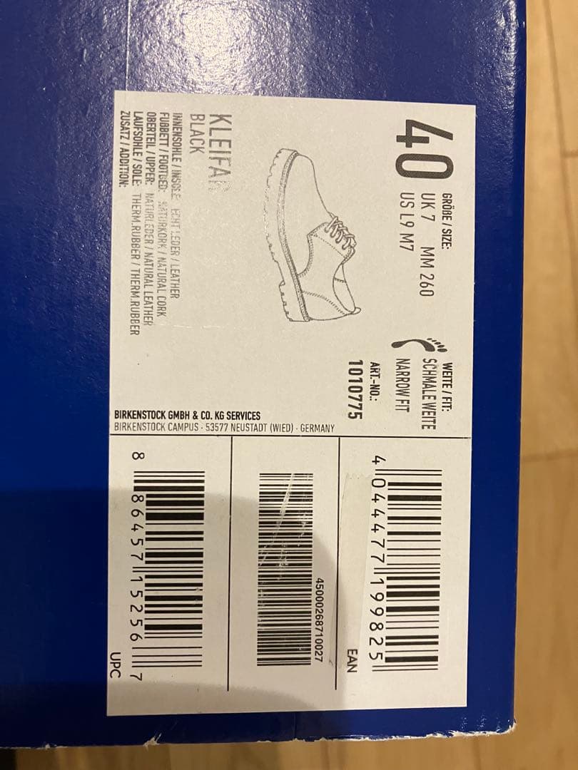 ビルケンシュトック BIRKENSTOCK クレイヴァル 40