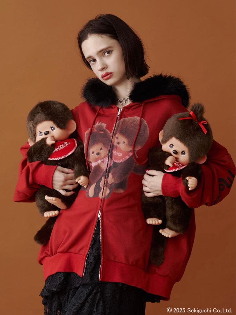 monchhichi×jouetie ZIPフーディ ジップパーカー