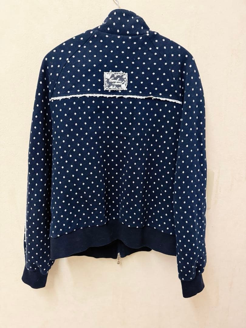 crankドットトラックジャケット　ネイビー
