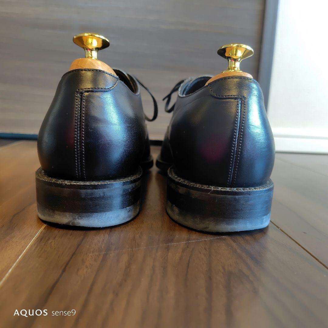 は*パ様 RENDOブラックレザー ストレートチップ ドレスシューズ