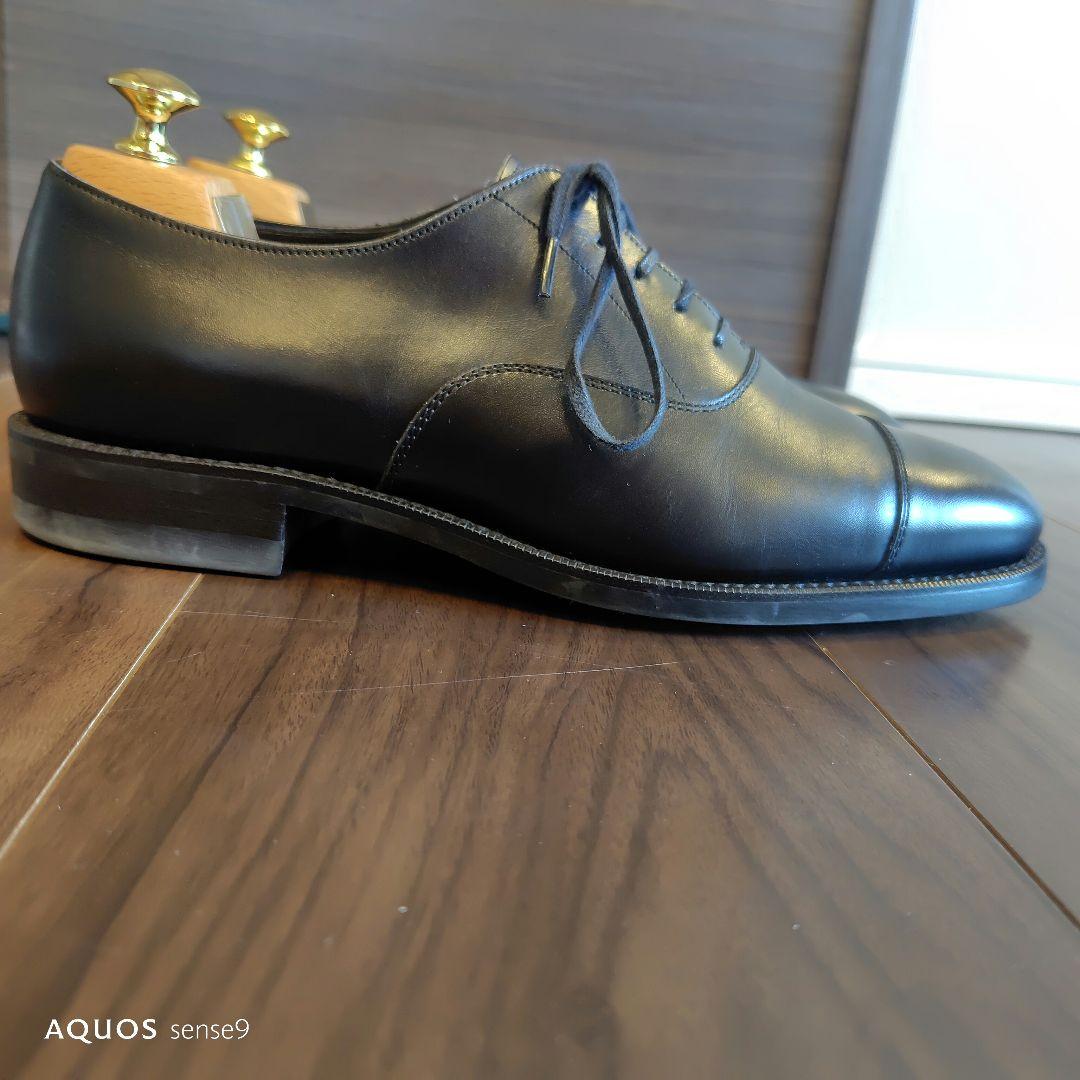 は*パ様 RENDOブラックレザー ストレートチップ ドレスシューズ