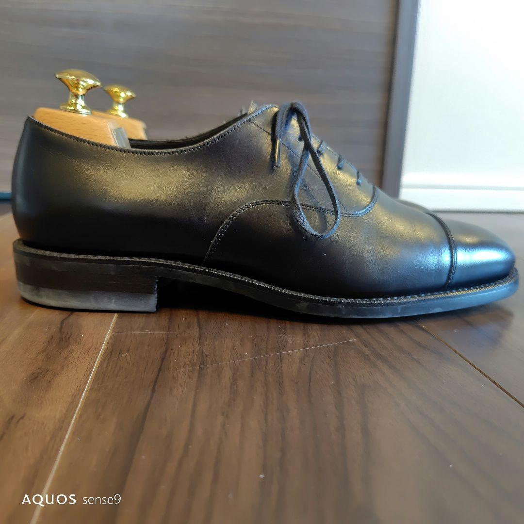 は*パ様 RENDOブラックレザー ストレートチップ ドレスシューズ