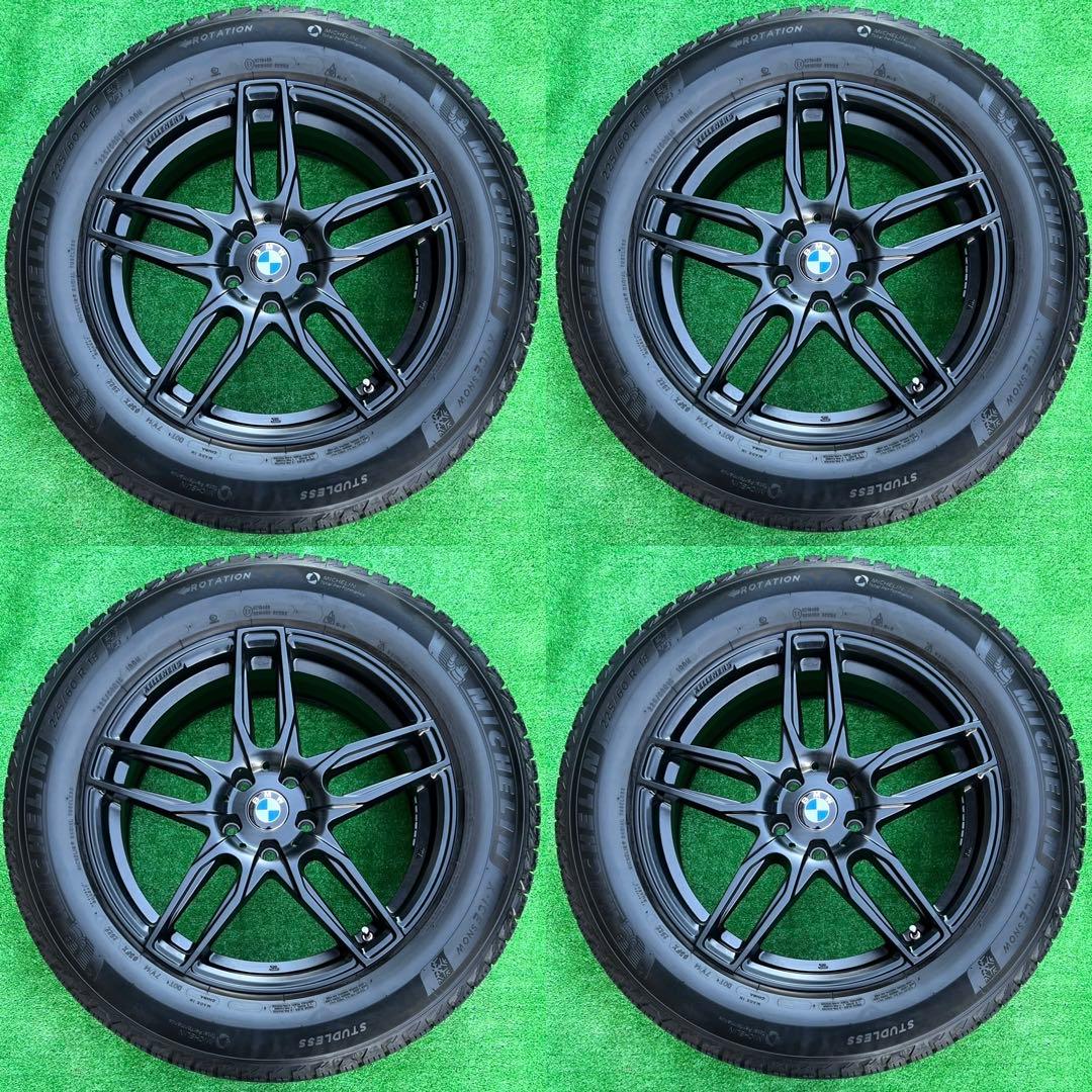  X3 X4 ケレナーズホイール＋バリ溝 ミシュラン冬タイヤ付き4本セット