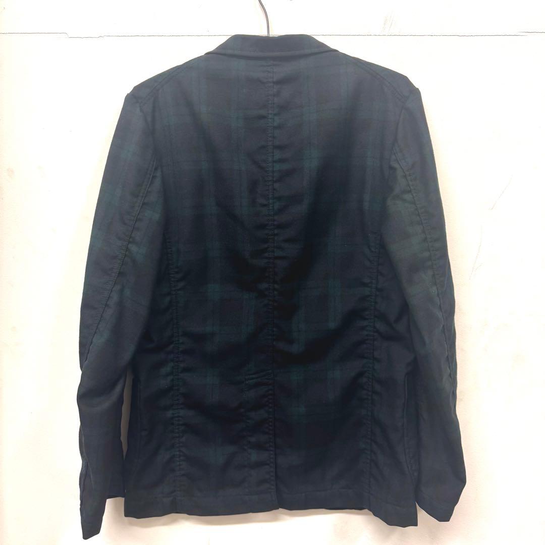 コムデギャルソンオム 縮絨ジャケット ブラックウォッチ ウール Sサイズ
