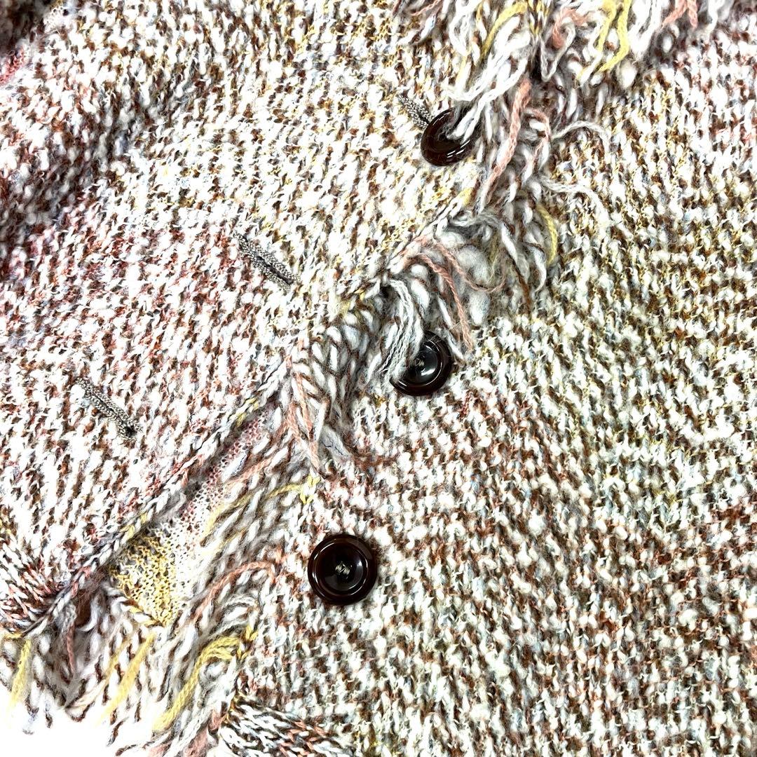 ☆極美品☆イタリア製MISSONI フリンジテーラードジャケット42