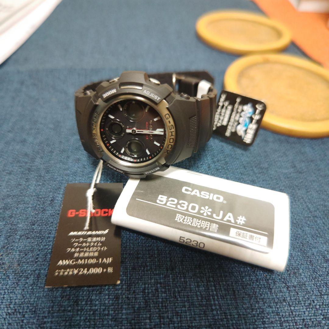 G-SHOCK AWG-M100-1AJF ソーラー電波時計