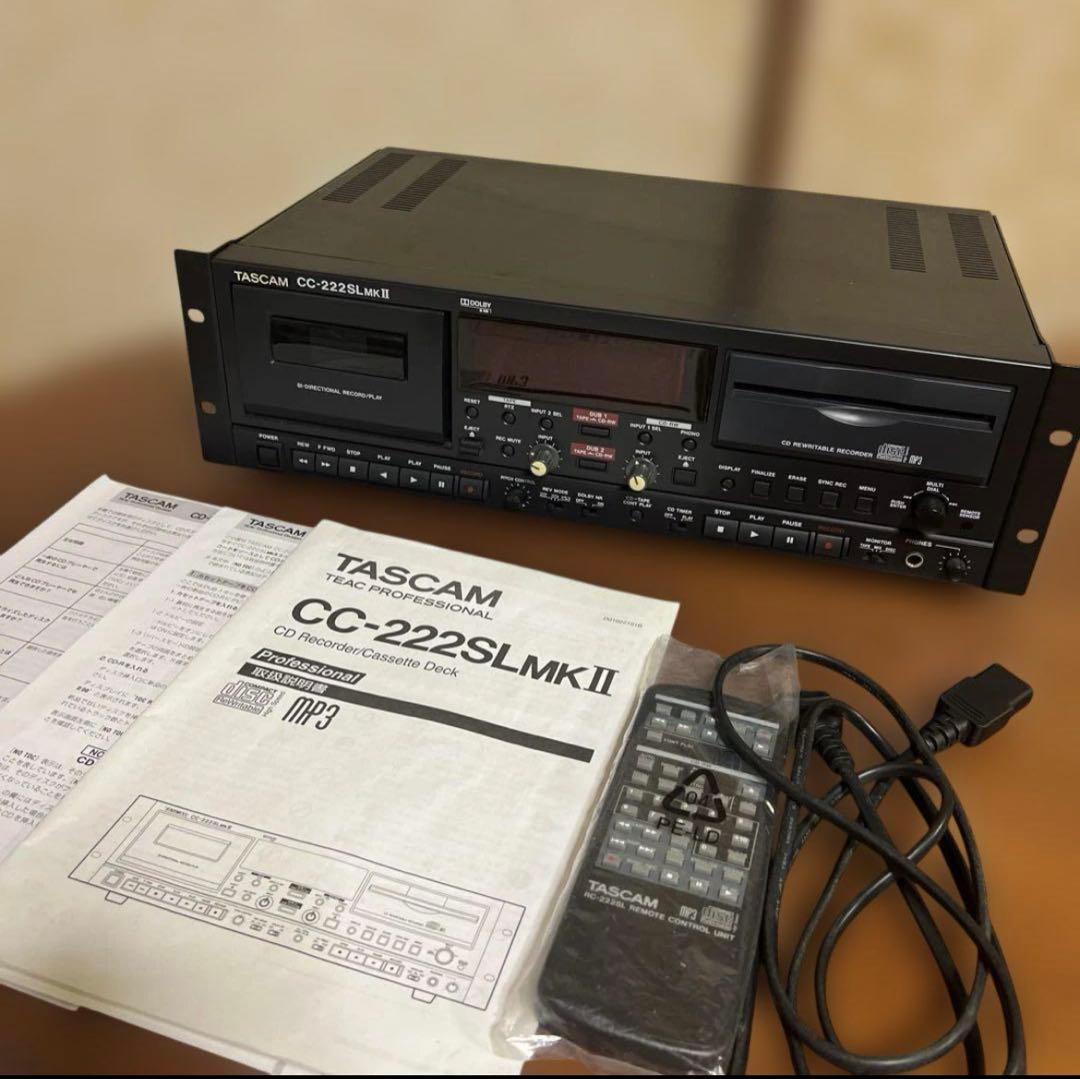 【美品】TASCAM CC-222SLMKII CDレコーダー・カセットデッキ
