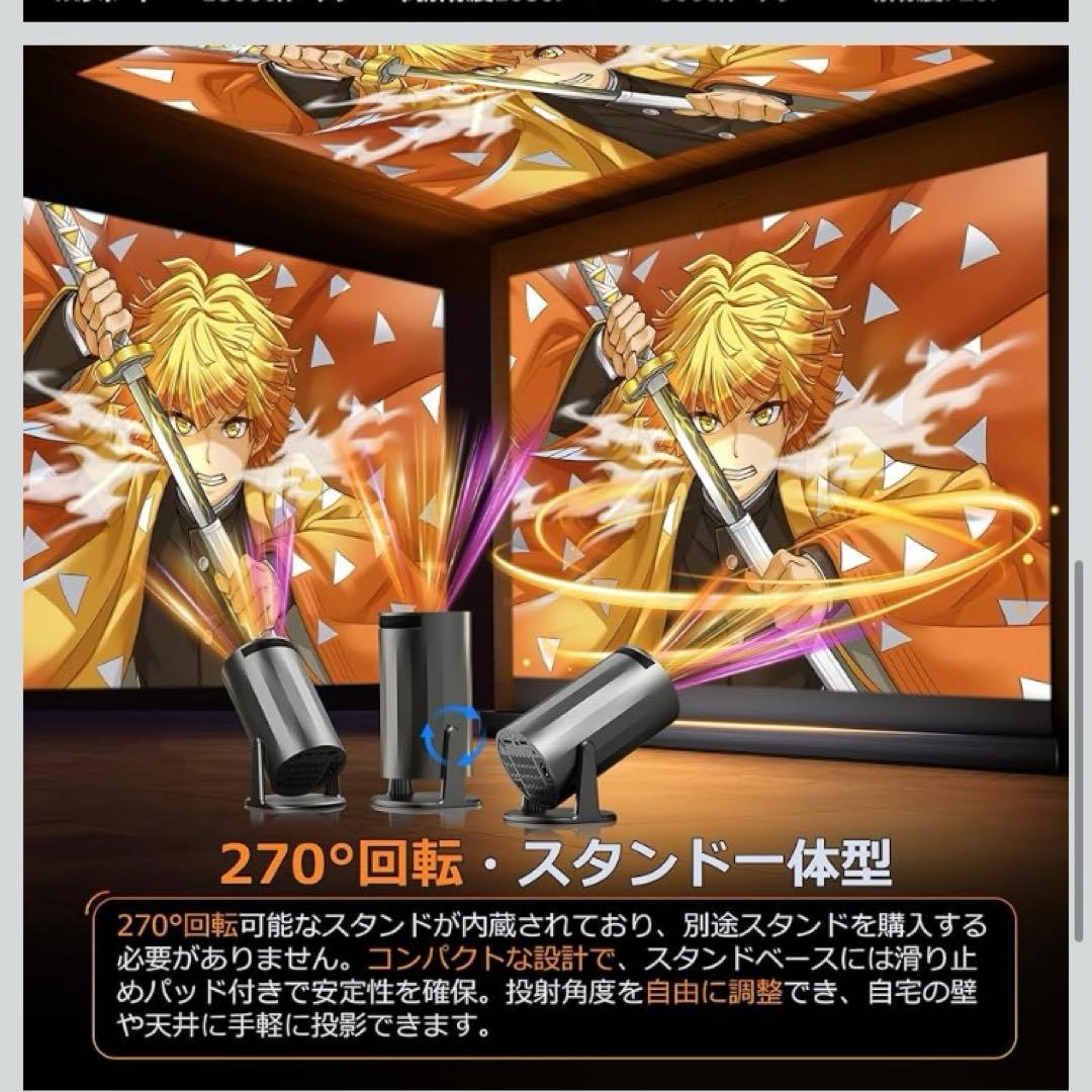 Android TV 12.0 プロジェクター 18000ルーメン 4Kサポート