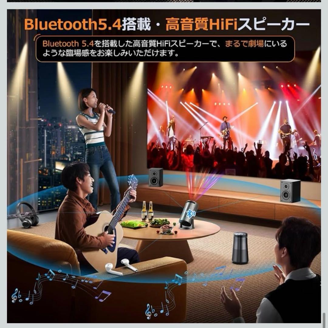 Android TV 12.0 プロジェクター 18000ルーメン 4Kサポート