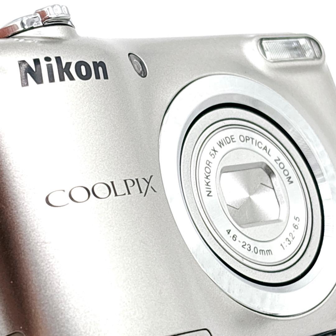 Nikon COOLPIX A10 シルバー 動作確認済 ストラップ付 単三式