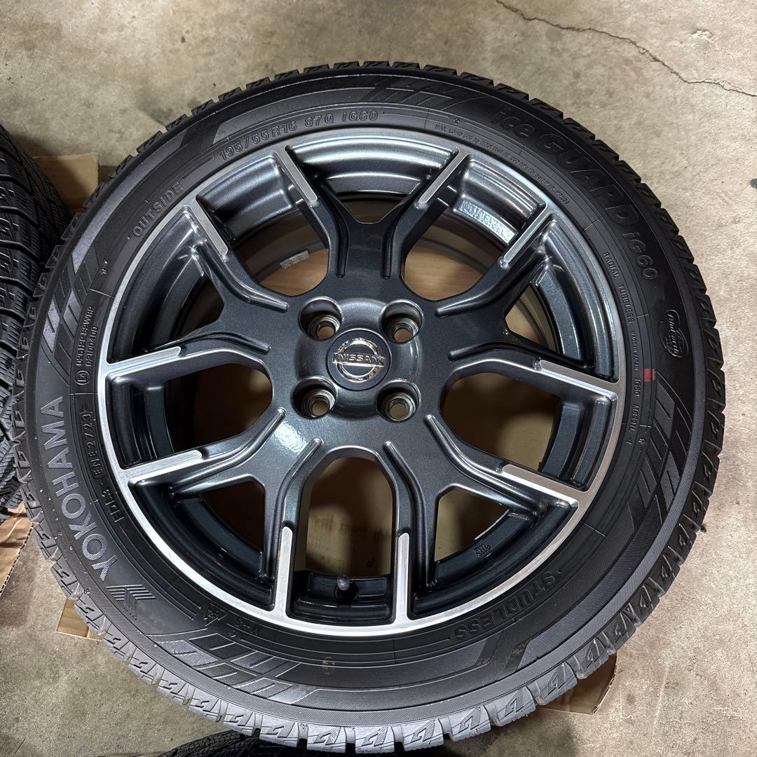 195/55R16 ノートニスモ純正　冬タイヤ付きアルミホイール