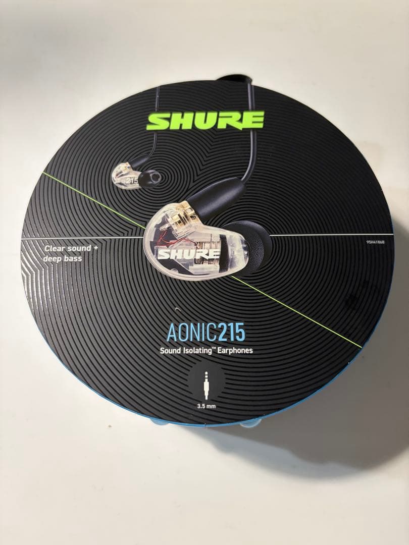 SHURE AONIC215 有線イヤホン マイク付き 美品